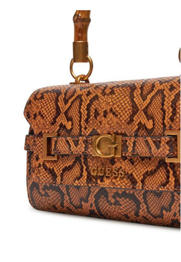 Guess Torebka Eire Small Bucket HWKP95 06200 Brązowy. Kolor: brązowy. Materiał: skórzane