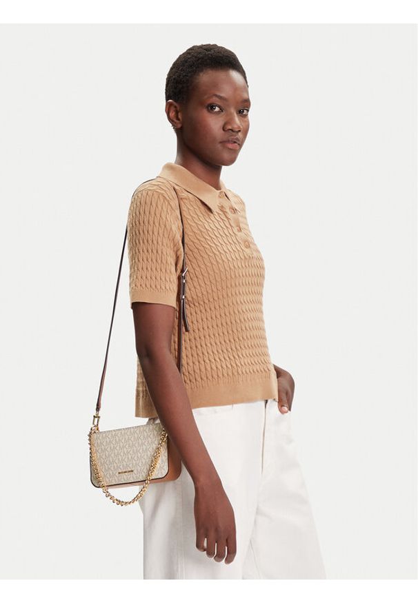 MICHAEL Michael Kors Torebka Bryant Small 32S5GYTU0B Beżowy. Kolor: beżowy. Materiał: skórzane