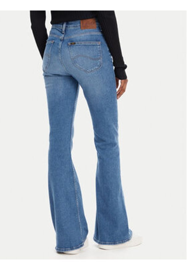 Lee Jeansy Breese L32YROEU Niebieski Flare Fit. Kolor: niebieski