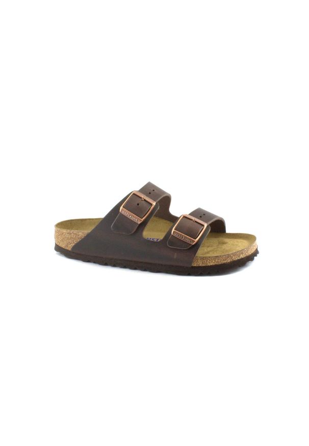 Klapki unisex Birkenstock Arizona WB. Kolor: brązowy. Materiał: materiał