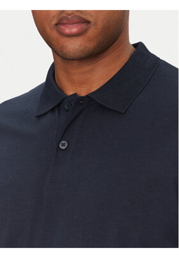 Jack & Jones - Jack&Jones Polo Jaxon 12268227 Granatowy Regular Fit. Typ kołnierza: polo. Kolor: niebieski. Materiał: bawełna
