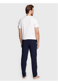 Lacoste Spodnie piżamowe 3H3461 Granatowy Relaxed Fit. Kolor: niebieski. Materiał: bawełna