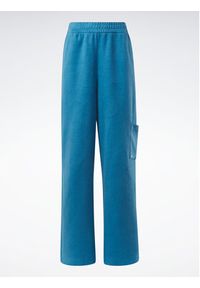 Reebok Spodnie dresowe Reebok Classics Reverse Fleece Wide Leg Joggers HS0385 Niebieski. Kolor: niebieski. Materiał: bawełna, dresówka #7