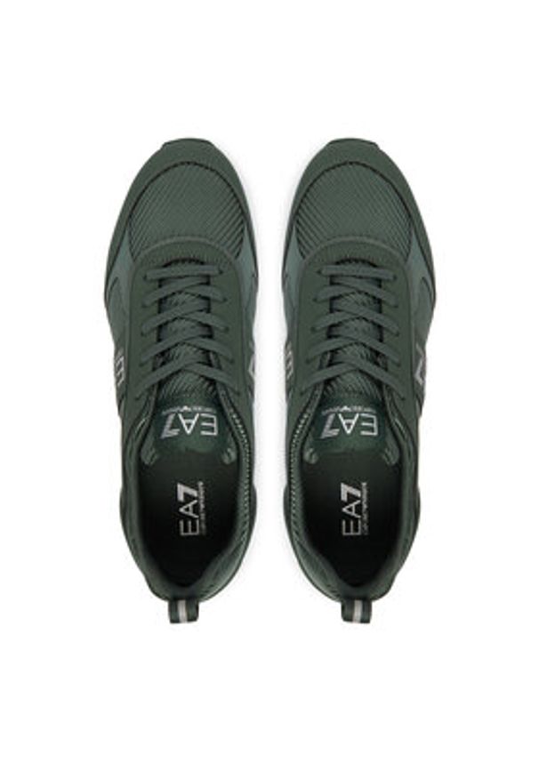 EA7 Emporio Armani Sneakersy 7X000337 AF18613 M7164 Zielony. Kolor: zielony. Materiał: skóra