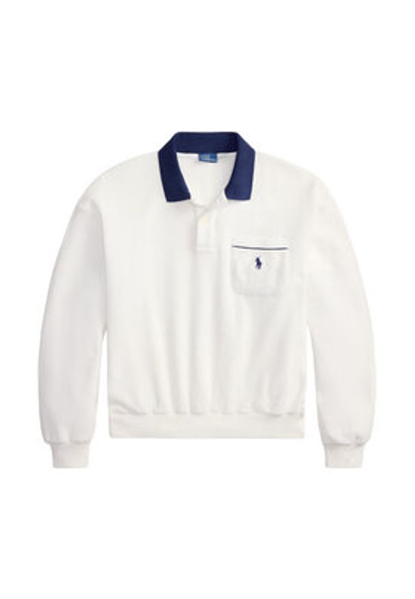 Polo Ralph Lauren Bluza 211A12737002 Biały Relaxed Fit. Typ kołnierza: polo. Kolor: biały. Materiał: bawełna