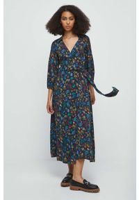 medicine - Medicine sukienka midi rozkloszowana. Materiał: tkanina. Typ sukienki: rozkloszowane. Długość: midi #2