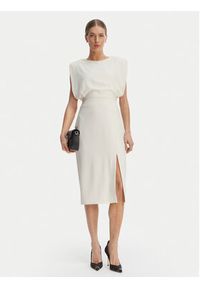 Rinascimento Sukienka koktajlowa CFC0127570003 Biały Slim Fit. Kolor: biały. Materiał: syntetyk. Styl: wizytowy #3