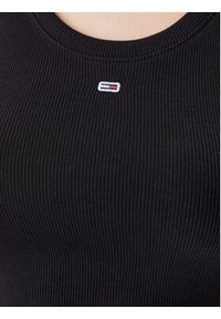 Tommy Jeans Top Essential DW0DW20673 Czarny Slim Fit. Kolor: czarny. Materiał: bawełna #3