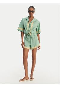 Quiksilver Szorty materiałowe Bahamas EQWNS03090 Zielony Regular Fit. Kolor: zielony. Materiał: bawełna #6