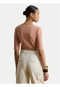 Lauren Ralph Lauren - LAUREN RALPH LAUREN T-Shirt Judy 200654963203 Różowy Regular Fit. Kolor: różowy. Materiał: bawełna #3