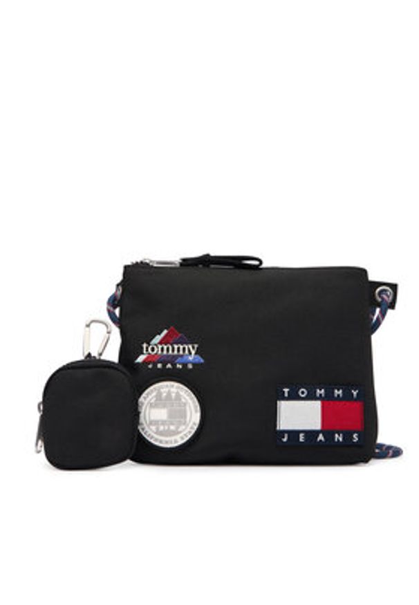 Tommy Jeans Saszetka Tjm Archive Trek Sacoche AM0AM14057 Czarny. Kolor: czarny. Materiał: materiał