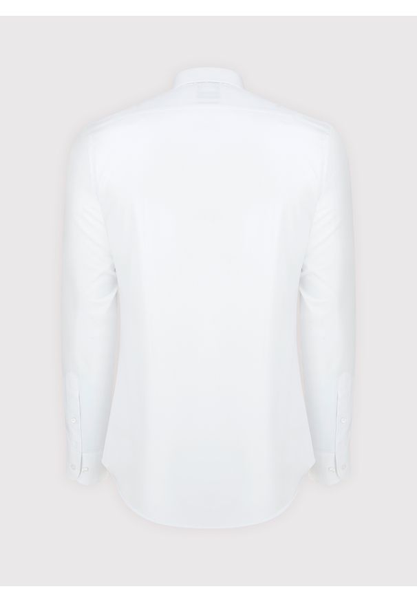 Pako Lorente - PAKO LORENTE – Biała bawełniana koszula męska. Okazja: na studniówkę. Kolor: biały. Materiał: bawełna. Długość rękawa: długi rękaw. Długość: długie. Wzór: gładki