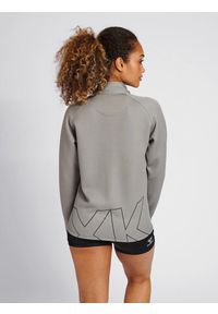 Bluza do piłki ręcznej damska Hummel Cima XK zapinana na zamek. Kolor: szary. Materiał: dresówka. Sport: piłka ręczna