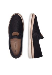 Rieker Espadryle B2366-00 Czarny. Kolor: czarny. Materiał: materiał #5