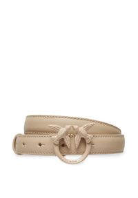 Pinko Pasek Damski Lover Berry H2 Belt AI 24-25 PLT01 100143 A1K2 Beżowy. Kolor: beżowy. Materiał: skóra