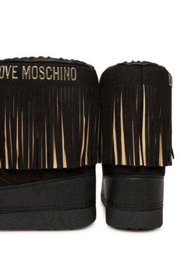 Love Moschino - LOVE MOSCHINO Śniegowce JA24462G0NISN00A Czarny. Kolor: czarny. Materiał: materiał
