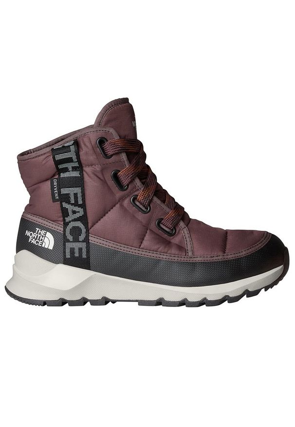 Buty damskie The North Face Thermoball Luxe 0A817WC9R1 - bordowe. Kolor: czerwony. Materiał: tkanina, guma, syntetyk. Szerokość cholewki: normalna. Sezon: zima