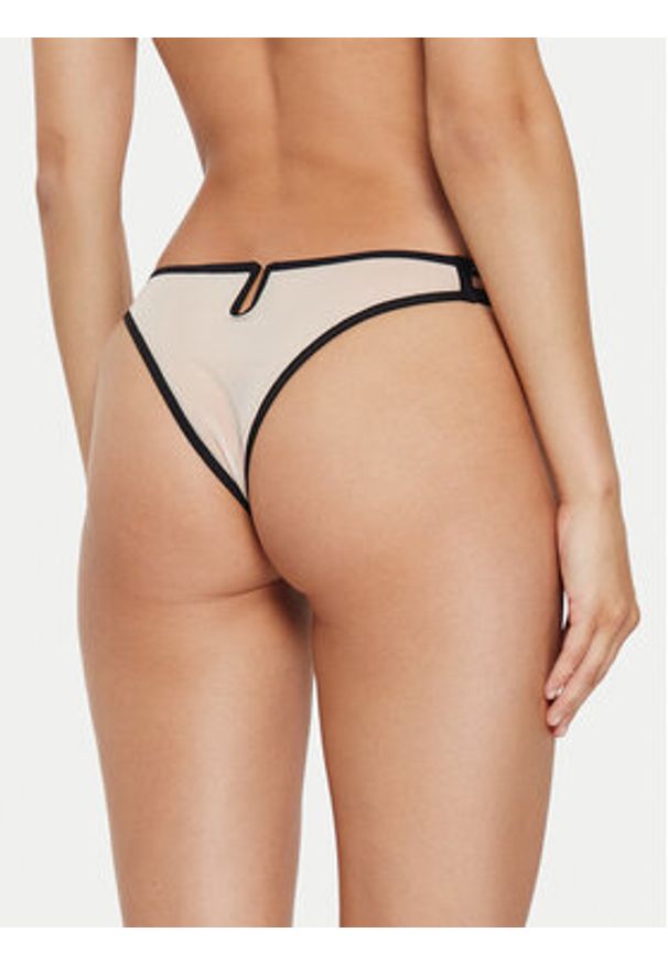Chantelle Stringi Vibrate C018G0 Czarny. Kolor: czarny. Materiał: syntetyk