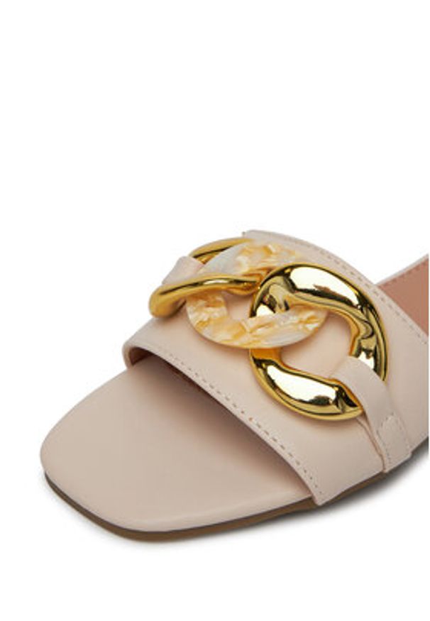 DeeZee Klapki Q28-2 Beżowy. Kolor: beżowy. Materiał: syntetyk, materiał