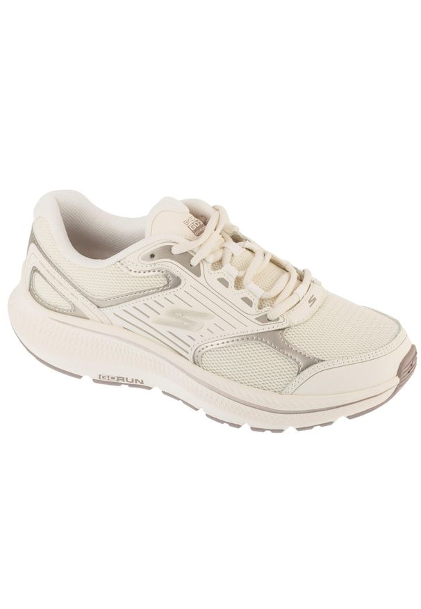 skechers - Buty do biegania damskie, Go Run Consistent 2.0 - Advantage. Kolor: beżowy. Model: Skechers Sport. Sport: bieganie