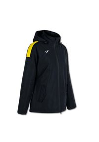 Kurtka sportowa damska Joma Trivor wiatrówka. Kolor: czarny, wielokolorowy, żółty. Styl: sportowy