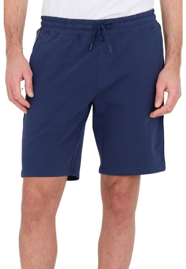 Guess - GUESS Granatowe męskie shorty Arlo, Rozmiar XXL. Kolor: niebieski