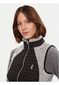 Aulp Bezrękawnik Unima Czarny Slim Fit. Kolor: czarny. Materiał: syntetyk. Długość rękawa: bez rękawów #5
