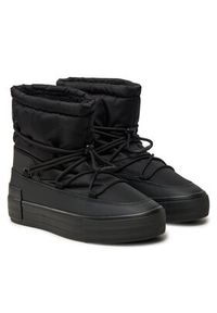 Calvin Klein Jeans Botki Vulc Flatform Snow Boot Wn YW0YW01591 Czarny. Kolor: czarny. Materiał: materiał