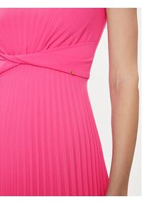 Nissa Sukienka koktajlowa RZ14841 Różowy Slim Fit. Kolor: różowy. Materiał: syntetyk. Styl: wizytowy #5