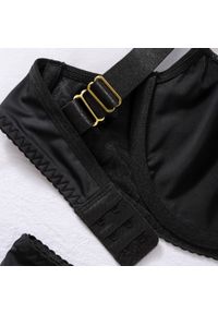 Intica - Komplet bielizny z rękawiczkami elegancki z regulowanymi ramiączkami Czeslawa. Kolor: czarny. Materiał: materiał #8