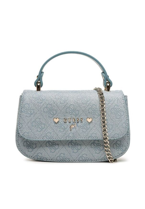 Guess Torebka J3YZ20 WFMF0 Niebieski. Kolor: niebieski. Materiał: skórzane