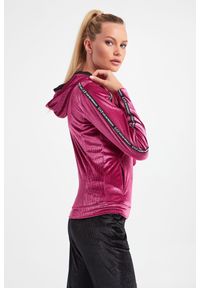 EA7 Emporio Armani - Bluza EA7 EMPORIO ARMANI. Typ kołnierza: kaptur. Materiał: tkanina, welur, prążkowany. Wzór: paski #5