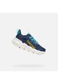 Geox - Buty GEOX J FLEXYPER FAST BOY Niebieski. Okazja: na co dzień. Kolor: niebieski. Materiał: syntetyk, tkanina