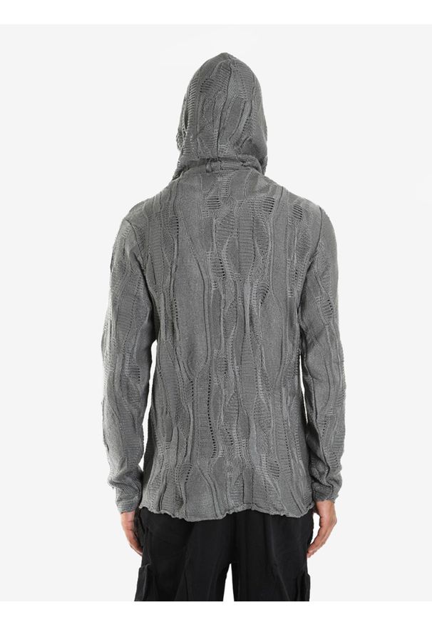 La Haine Inside Us Sweter Full Zip | LM244 | Mężczyzna | Szary. Okazja: na co dzień. Typ kołnierza: kaptur. Kolor: szary. Materiał: poliester, bawełna. Wzór: aplikacja, jednolity. Styl: sportowy, casual, elegancki