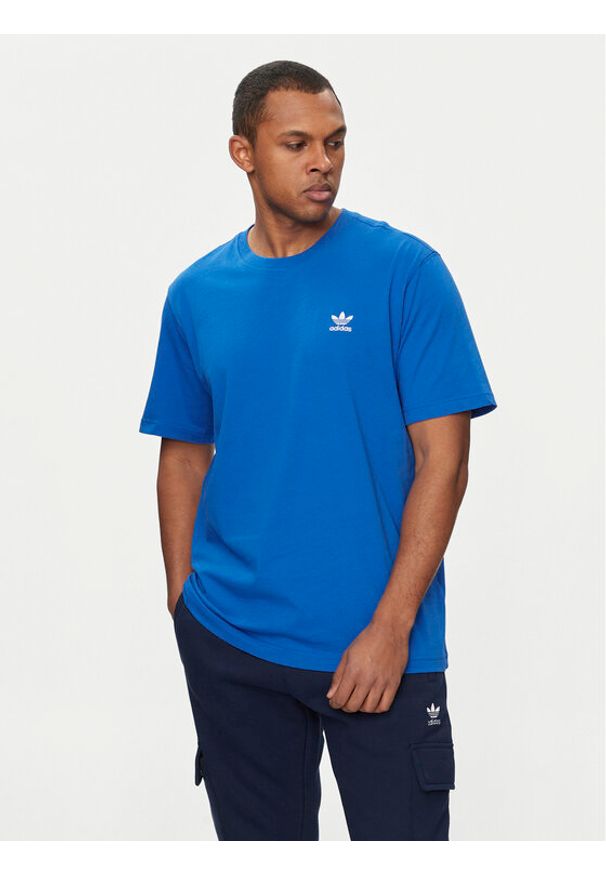 Adidas - adidas T-Shirt Trefoil Essentials IR9687 Niebieski Regular Fit. Kolor: niebieski. Materiał: bawełna