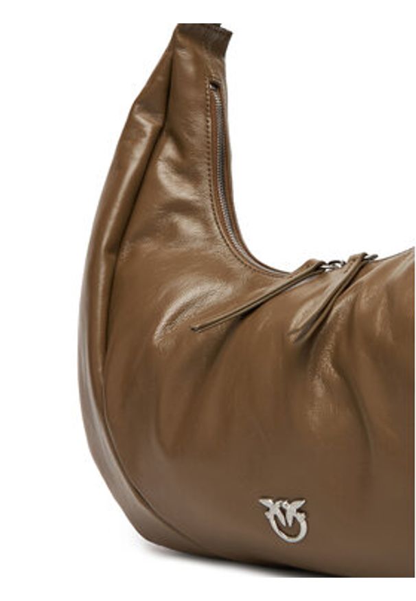 Pinko - PINKO Torebka Slouchy Hobo Big PE 25 PLTT 104295 A26J Khaki. Kolor: brązowy. Materiał: skórzane