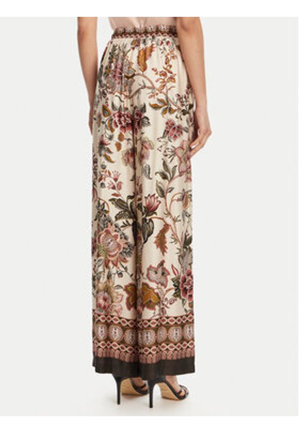 ViCOLO Spodnie palazzo TD0829 Beżowy Wide Leg. Kolor: beżowy. Materiał: syntetyk