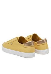 TOMMY HILFIGER - Tommy Hilfiger Tenisówki Vulc Canvas Lace Up Sneaker FW0FW08647 Żółty. Kolor: żółty. Materiał: materiał #3