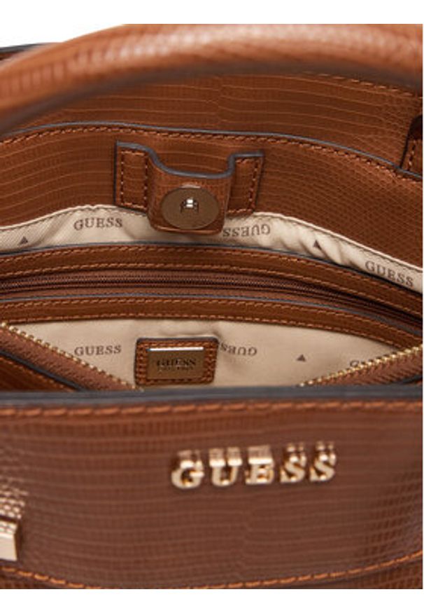 Guess Torebka Melinda HWKL99 33060 Brązowy. Kolor: brązowy. Materiał: skórzane