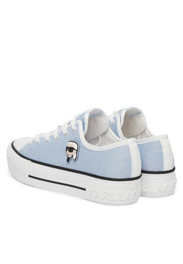 Karl Lagerfeld - KARL LAGERFELD Trampki Kampus Max NFT KL60424G Niebieski. Kolor: niebieski. Materiał: materiał