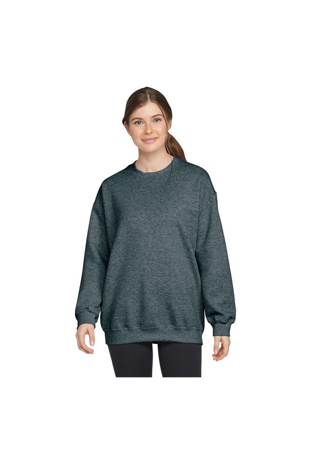 GILDAN - Bluza Polarowa Unisex Dla Dorosłych Softstyle Heather Midweight Fleece Top. Kolor: szary. Materiał: polar. Sezon: zima