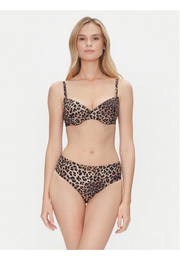 Hunkemöller Dół od bikini Animalia 301860 Brązowy. Kolor: brązowy. Materiał: syntetyk