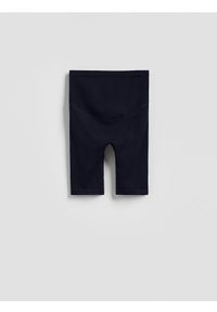 Reserved - Prążkowane kolarki - granatowy. Kolor: niebieski. Materiał: prążkowany #1