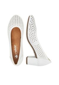 Rieker Czółenka CEO-41057-80 Biały. Kolor: biały. Materiał: materiał #5