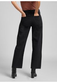 Lee - DAMSKIE SPODNIE JEANSOWE LEE WIDE LEG BLACK DUNS L30SNECY