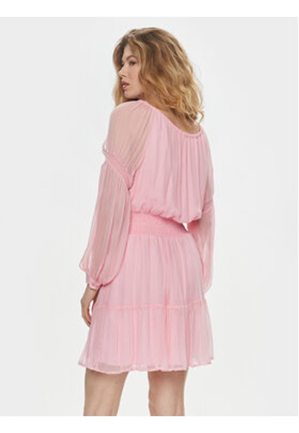 Liu Jo Sukienka codzienna MA4112 T3473 Różowy Regular Fit. Okazja: na co dzień. Kolor: różowy. Materiał: wiskoza. Typ sukienki: proste. Styl: casual