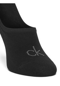 Calvin Klein Zestaw 2 par stopek damskich 701228801 Czarny. Kolor: czarny. Materiał: materiał, bawełna