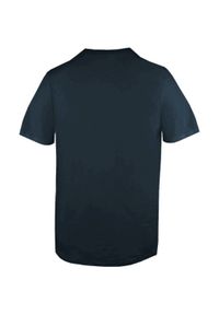 Koszulka Męska (T-Shirt) - Pako Jeans - U-Neck - Granatowa. Okazja: na co dzień. Kolor: niebieski. Materiał: bawełna. Wzór: nadruk. Styl: casual