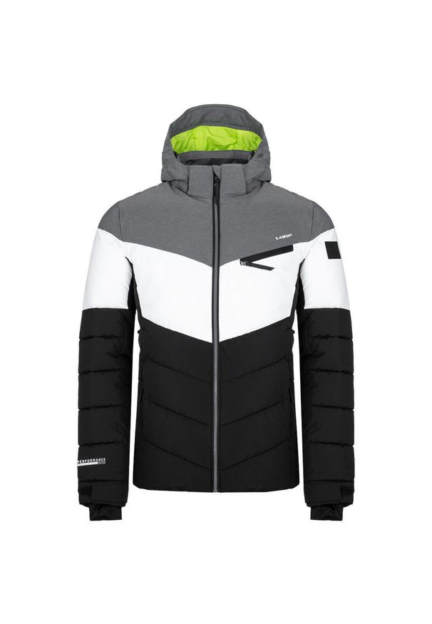 ELEVN - Kurtka narciarska LOAP Orisino męska 3XL — Wodoodporna. Kolor: czarny, fioletowy, wielokolorowy, biały. Sezon: zima. Sport: narciarstwo