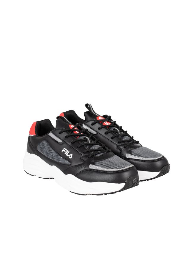 Fila Sneakersy "Saluzzo" | FFM0146 | Mężczyzna | Czarny. Nosek buta: okrągły. Kolor: czarny. Materiał: tkanina